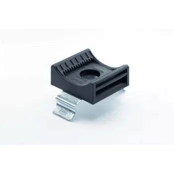 Hebotec KBS-H 4-20 10 tvirtinimo pagrindas kabelių raiščiams, juodas, 20x20 mm, M4 varžtinis tvirtinimas, PA6.6, maks. raiščio plotis 10 mm 3011-042C
