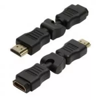 LogiLink HDMI adapteris su 270° kampu, HDMI male į HDMI female, 4K, juodas