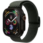 VONMÄHLEN Woven Loop apyrankė Apple Watch 40/41/42mm, Olive Black