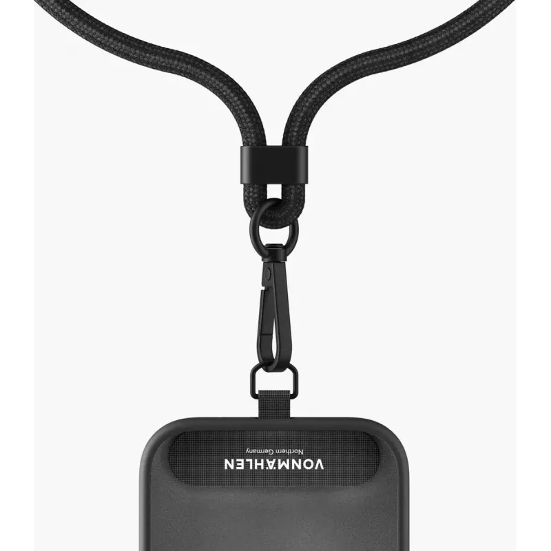 VONMAEHLEN Infinity Go universali telefono grandinėlė juoda - reguliuojama iki 150 cm