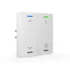 MDT BE-TAL55T2.C1 KNX mygtukas Light 55 2-jų grupių RGB-W su temperatūros jutikliu, baltas blizgus
