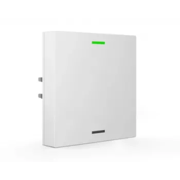 MDT BE-TAL63T1.01 KNX stiklinis mygtukas 1 kanalo su RGB-W būsenos LED, temperatūros ir šviesumo jutikliais, Studio White Glossy Neutral