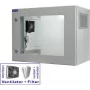 RESISTER PRO Aktiv 19 colių tinklo spintelė, IP54/55, stiklinės durelės, 9U, 600x400 mm, šviesiai pilka 99RRA19WV94GG