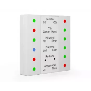 MDT SCN-LED55.01 LED indikatoriaus įdėklas 55mm, grynas baltas, blizgus