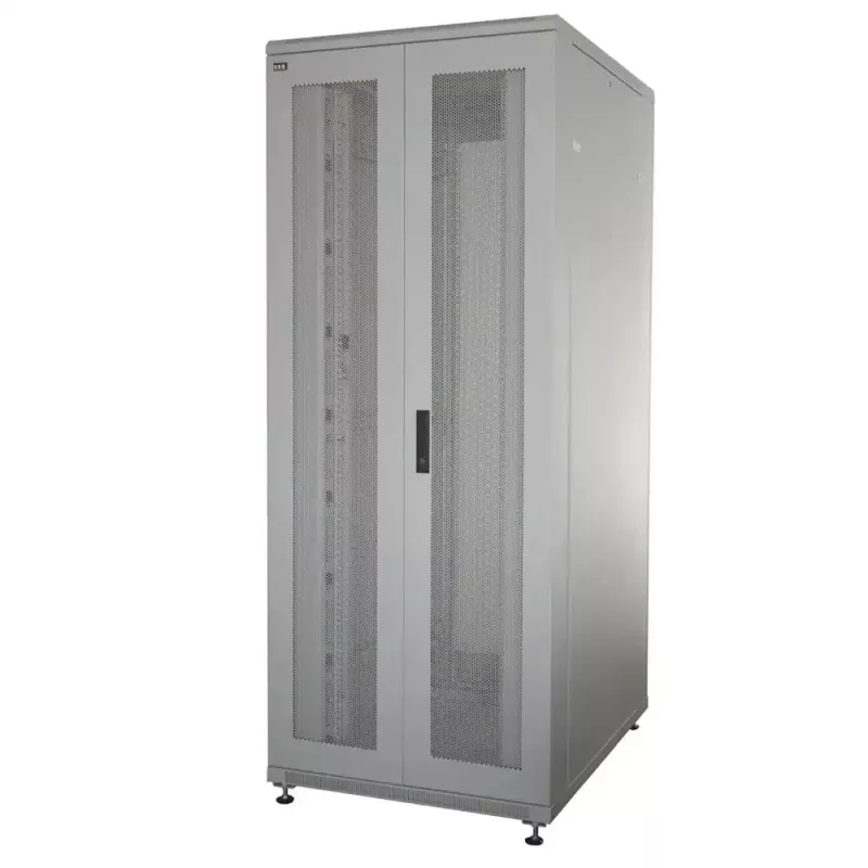 IT-BUDGET 19 inch serverinė spinta SRK 42U 800x1000 mm perforuotomis dvigubomis durimis, šviesiai pilka 90ITB19SRK42810DTGN