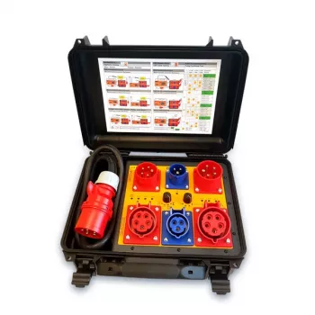 HT Instruments HT-MK4 3 fazių 32A matavimo adapterio rinkinys su lagaminu 2009870