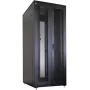 IT-BUDGET 19 inch Server Rack SRK komplektas 42U 800x1000 mm perforuotos dvigubos durelės priekyje ir gale, 4 aktyvūs ventiliatoriai, PDU, lentynos, surinktas, juodas 99ITB19SRK42810DTSM