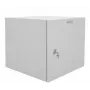IT-BUDGET 19 inch tinklo spintelė, montuojama ant sienos, Easy - vientisos plieno durelės - 12U - W 600 x D 600 mm - lakštinis plienas - šviesiai pilka (90RR19CWV1266MG)