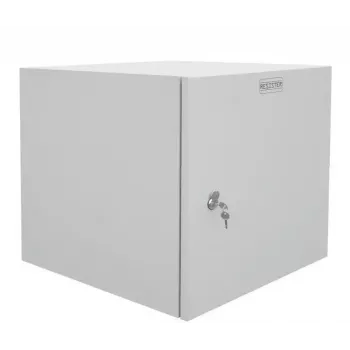 IT-BUDGET 19 inch tinklo spintelė, montuojama ant sienos, Easy - vientisos plieno durelės - 12U - W 600 x D 600 mm - lakštinis plienas - šviesiai pilka (90RR19CWV1266MG)