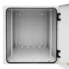 IT-BUDGET 19 inch tinklo spintelė, montuojama ant sienos, Easy - vientisos plieno durelės - 12U - W 600 x D 600 mm - lakštinis plienas - šviesiai pilka (90RR19CWV1266MG)