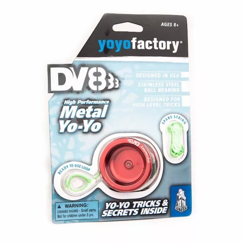 YoYoFactory DV888 Metalinis Jo-Jo Raudonas