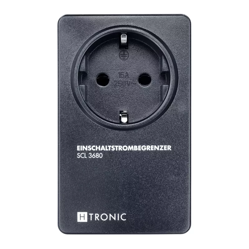 H-Tronic 1114730 Įsijungimo srovės ribotuvas SCL 3680 IP20, 16 A, 3680 W, Schuko kištukinis, juodas