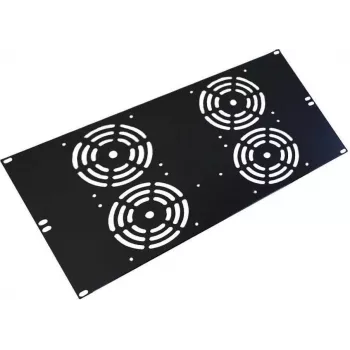 IT-BUDGET 19 inch ventiliatoriaus skydas 4 ventiliatoriams - 120x120 mm - 6U - juodas (90ITBSRK19XNOFAN4S)