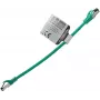 IT-BUDGET Full Copper Premium komutacinis kabelis - Flex AWG 26 - Cat.8.1 - 2000 MHz - be halogenų - PoE+ - 40 Gbit - žalias - 0,25 m (90ITBFLEX81PK025GR)