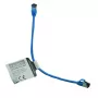 IT-BUDGET Cat.8.1 plonas Ethernet tinklo kabelis, S/FTP, 40Gbps, 2000MHz, LSZH, PoE+, mėlynas, 0,5m 90ITBSLIM81PK050B