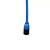 IT-BUDGET Cat.8.1 plonas Ethernet tinklo kabelis, S/FTP, 40Gbps, 2000MHz, LSZH, PoE+, mėlynas, 0,5m 90ITBSLIM81PK050B