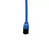 IT-BUDGET Cat.8.1 plonas Ethernet tinklo kabelis, S/FTP, 40Gbps, 2000MHz, LSZH, PoE+, mėlynas, 0,5m 90ITBSLIM81PK050B
