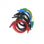 HT INSTRUMENTS KIT TLS-5 saugos matavimo laidų rinkinys, 5 laidai, 2 m, 4mm izoliuoti bananų kištukai, CAT IV 600V / CAT III 1000V, 16 A, silikonas, raudona/juoda/mėlyna/žalia/geltona 2008250
