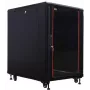 IT-BUDGET 19 colių tinklo spintelė SRK - 18U - 600x1000 mm - stiklo/plieno durys - surinkta - juoda (99ITB19SRK18610GSNM)