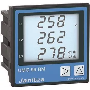Janitza UMG 96RM galios kokybės analizatorius, 90-277V AC/DC, skydinis montavimas, RS485 Modbus 5222061