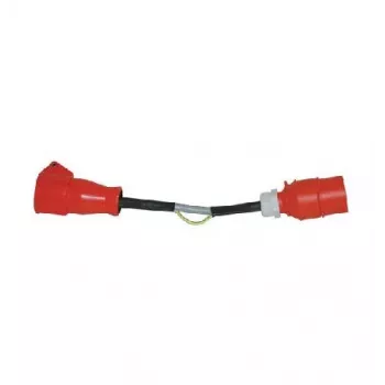 HT Instruments CEE32A DS adapteris – trifazis diferencinės srovės ir apsauginio laidininko matavimo adapteris, 32 A, 5 polių, 400 V