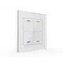 MDT BE-GTL40W.01 Glass Switch II Light 4-jų zonų baltas stiklo jutiklinis jungiklis