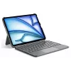 DIGISTOR HK Inateck KB04122 klaviatūros dėklas su jutiklių plokštele iPad 11 inch A16 / Air M3-M2 / Pro, nuimama, apšviesta, QWERTZ vokiška klaviatūra, grafito pilka