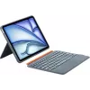 DIGISTOR HK Inateck KB04122 klaviatūros dėklas su jutiklių plokštele iPad 11 inch A16 / Air M3-M2 / Pro, nuimama, apšviesta, QWERTZ vokiška klaviatūra, grafito pilka