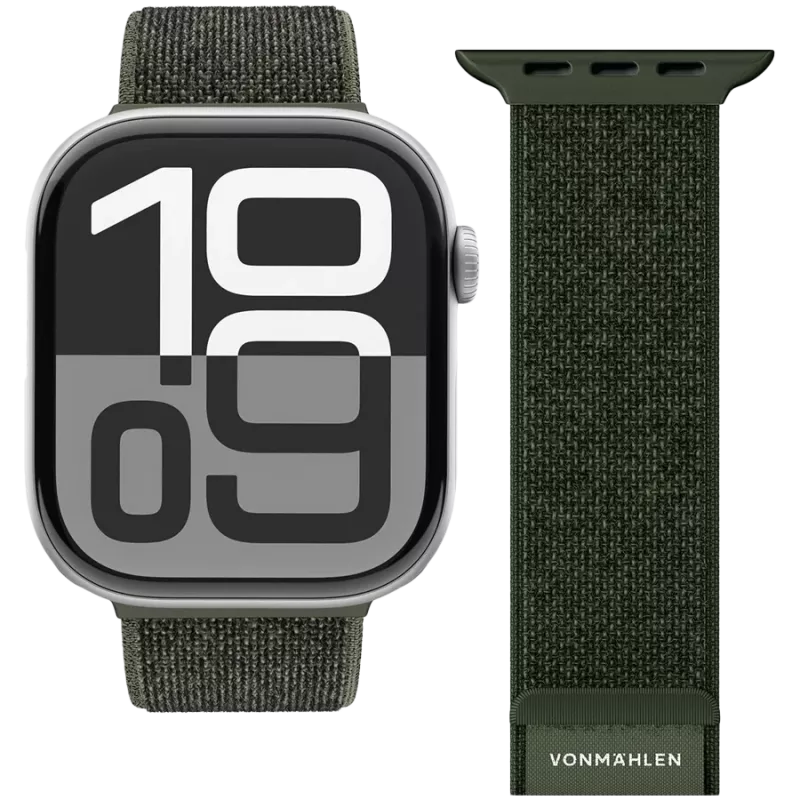 VONMÄHLEN Fitness Loop 2 40, 41, 42mm One Size, alyvuogių spalvos