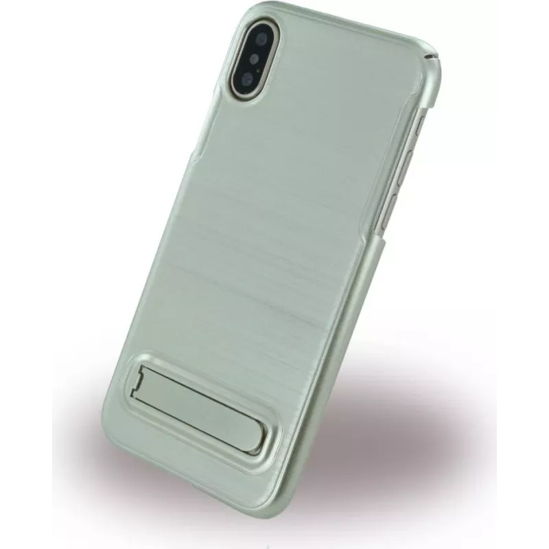 CYOO Brushed Stand - Kietas viršelis - Apple iPhone X - Auksinis