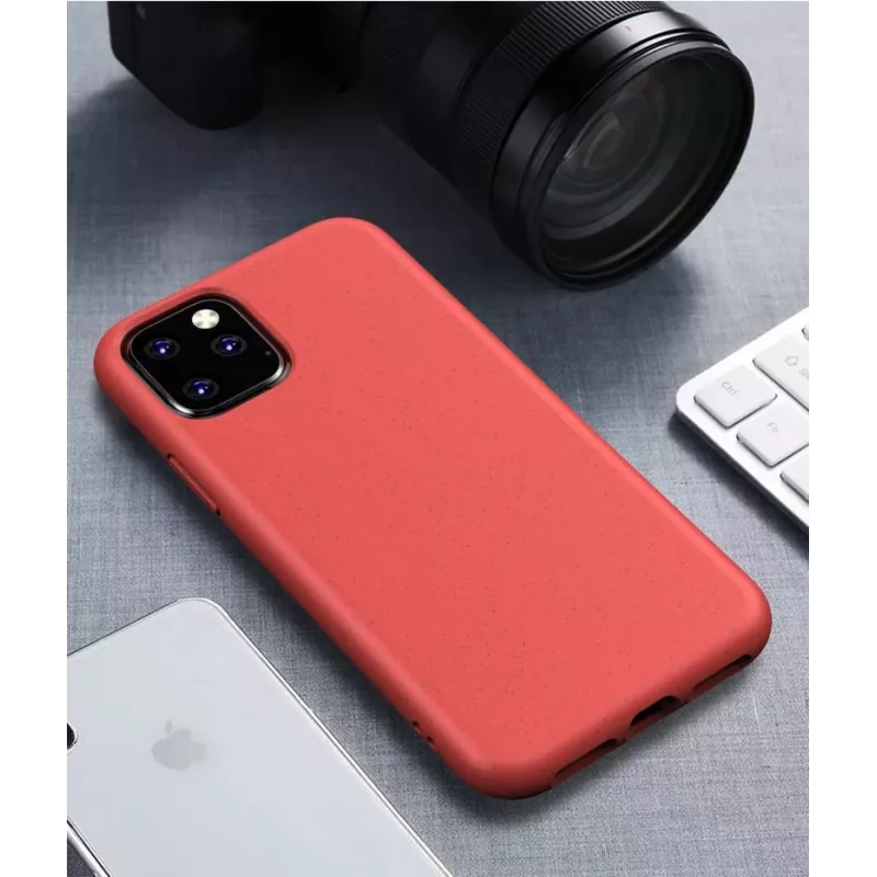 CYOO BioCase, skirta iPhone 12 Pro / iPhone 12 6,1 colio - raudonas - kietas dėklas - biologiškai skaidomas (CY121894)