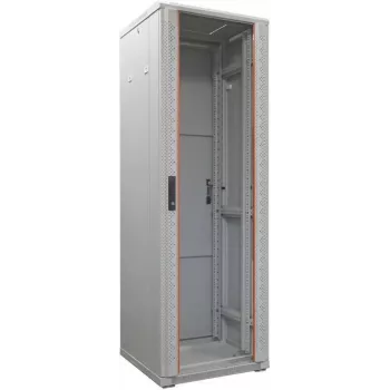 IT-BUDGET 19 inch tinklo spintelė SRK - 38U - 600x800 mm - stiklo/plieno durelės - surenkama - šviesiai pilka 90ITB19SRK3868GGN