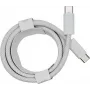 PowerRay USB-C į USB-C 240W nailono pinto kabelis, 2m, baltas, pakuotėje