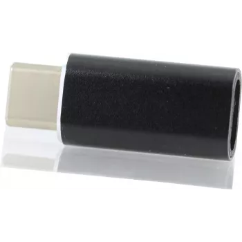 CYOO Lightning į USB-C adapteris – juodas keitiklis įkrovimui ir duomenų sinchronizavimui (CY122090)