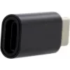 CYOO Lightning į USB-C adapteris – juodas keitiklis įkrovimui ir duomenų sinchronizavimui (CY122090)