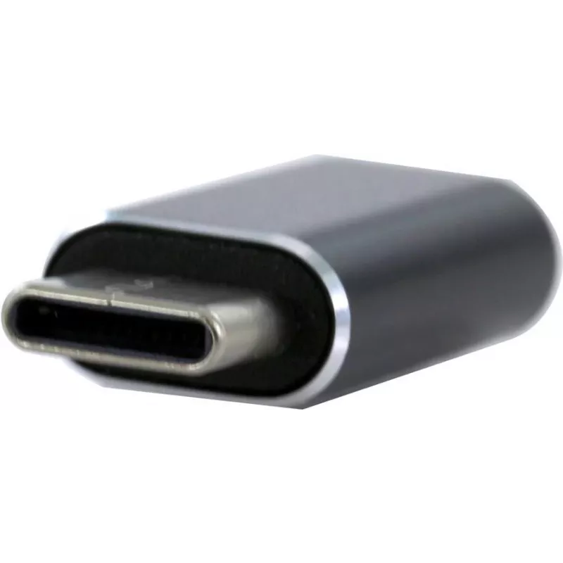 CYOO Lightning į USB-C adapteris – juodas keitiklis įkrovimui ir duomenų sinchronizavimui (CY122090)