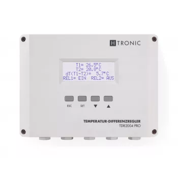 H-Tronic TDR 2004 PRO temperatūrų skirtumo valdiklis, -99 iki +850 °C, 1114770