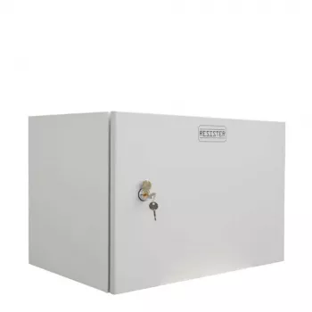 IT-BUDGET 19 inch sieninis tinklo spintos spintelė Easy - vientisos skardos durelės - 6U - plotis 600 x gylis 400 mm - lakštinis plienas - šviesiai pilka (90RR19CWV664MG)