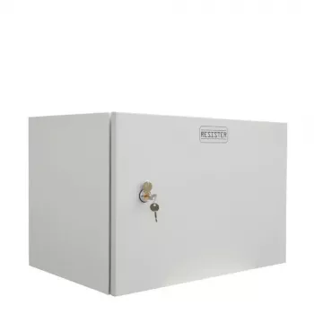 IT-BUDGET 19 inch sieninis tinklo spintos spintelė Easy - vientisos skardos durelės - 6U - plotis 600 x gylis 400 mm - lakštinis plienas - šviesiai pilka (90RR19CWV664MG)