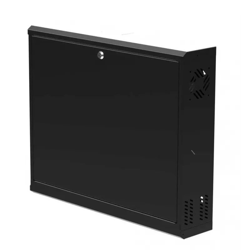 IT-BUDGET 19 colių sieninis spintelė 2U vertikalaus montavimo juoda 90ITBWV19V2S