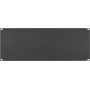IT-BUDGET 19 inch tuščia panelė / stovo užpildymo panelė - 4U - tvirta metalinė versija - juoda (90ITBBP4HES)