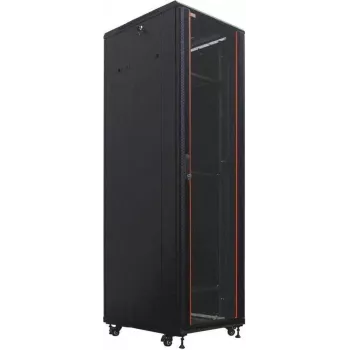 IT-BUDGET 19 inch serverinė spintelė SRK - 42U - 600x1000 mm - stiklo/plieno durelės - surinkta - juoda 99ITB19SRK42610GSNM