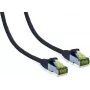 IT-BUDGET Vollkupfer Premium Patchkabel Cat.6A su Cat.7 Rohkabel 600 MHz halogenfrei PoE+ 10GBit juodas 5 m 90ITB6A7PK5S