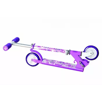 MUUWMI KiddyScooter Racing 3 ratų vaikiškas paspirtukas, rožinis
