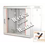 IT-BUDGET 19 colių tinklo spintelė SWA - 12U - 570x600 mm - stiklinės durelės - nuimami šonai - montavimas ant sienos/grindų - priedų rinkinys - gryna balta (90ITB19WS1266GW)