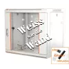IT-BUDGET 19 colių tinklo spintelė SWA - 12U - 570x600 mm - stiklinės durelės - nuimami šonai - montavimas ant sienos/grindų - priedų rinkinys - gryna balta (90ITB19WS1266GW)