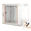 IT-BUDGET 19 colių tinklo spintelė SWA - 12U - 570x600 mm - stiklinės durelės - nuimami šonai - montavimas ant sienos/grindų - priedų rinkinys - gryna balta (90ITB19WS1266GW)