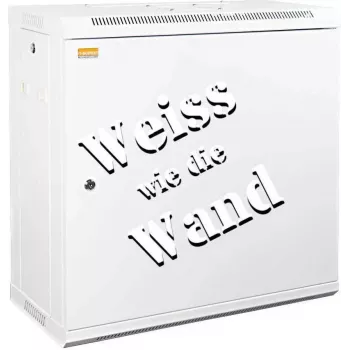IT-BUDGET 19 inch sieninis tinklo spintos SWA - 12U - 600x300 mm - vientisos plieno durys - nuimami šonai - priedų rinkinys - grynai balta (90ITB19WS1263MW)
