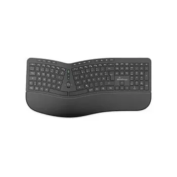 MediaRange Ergonomic Wireless Multimedia Keyboard QWERTZ juoda MROS279