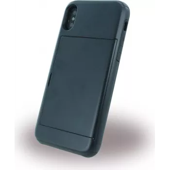 CYOO Slid Style dėklas su kortelių skyriumi Apple iPhone X - juodas